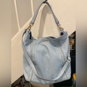 Cole Haan leather slouchy bucket handbag